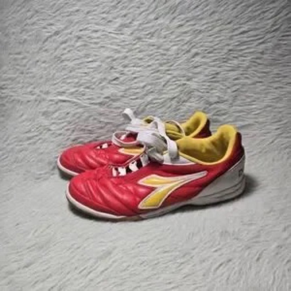 Vans Red Sneakers with Yellow Accents